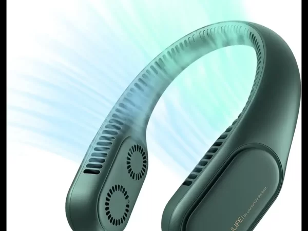 JISULIFE FA12R Neck Rechargeable Fan 4000mAh Bladeless Twin Turbine