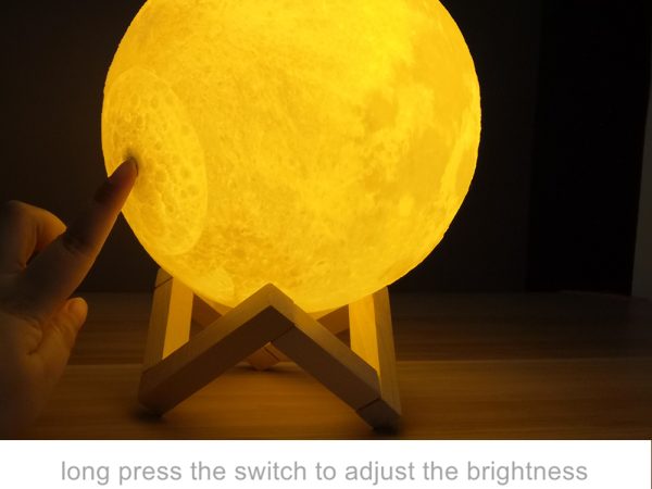 Big 18cm Rechargeable 3D Moon Lamp