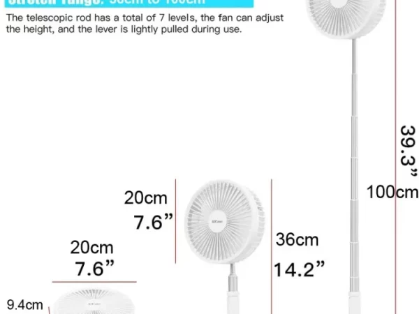 Remax F10 6.6-Inch Multi-Purpose Portable Fan With Remote